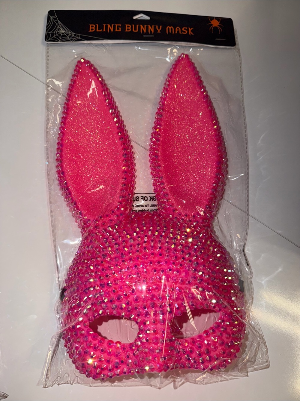 Bling bunny, mask Pink Sparkle Party Halloween cosplay Mask